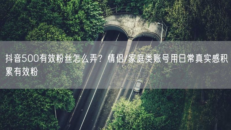 抖音500有效粉丝怎么弄？情侣/家庭类账号用日常真实感积累有效粉