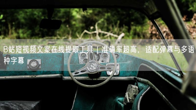 B站短视频文案在线提取工具｜准确率超高，适配弹幕与多语种字幕