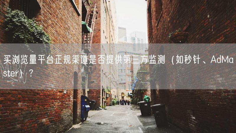 买浏览量平台正规渠道是否提供第三方监测（如秒针、AdMaster）？